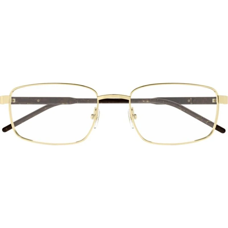 Gucci GG1801O Lunettes de Vue Homme Carrées Dorées 56mm
