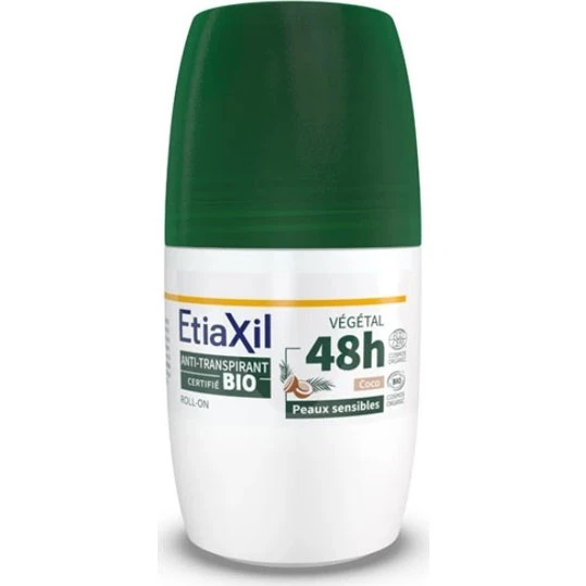 Etiaxil Anti-Transpirant Végétal Bio 48h Roll-On