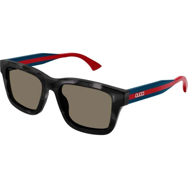 Gucci Homme GG1869S 004 Lunettes de soleil Carrées Havane