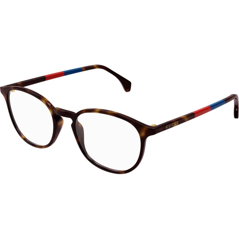 Gucci Homme GG0551O 022 Montures Optiques Rondes Acétate Havane