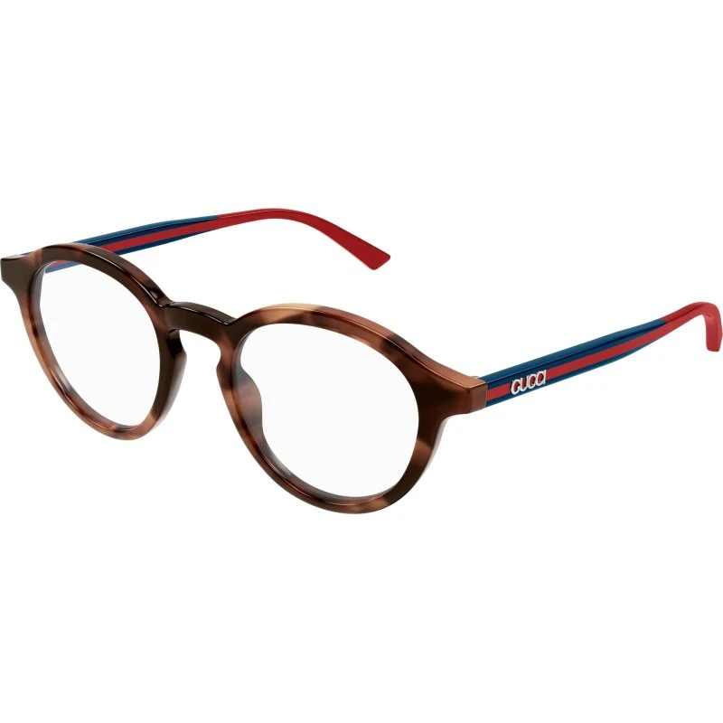 Gucci Homme GG1871O 003 - Lunettes Optiques Rondes en Acétate Havane