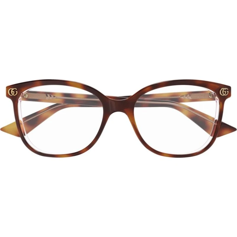 Gucci GG1816O Lunettes de Vue Carrées Havane 54mm