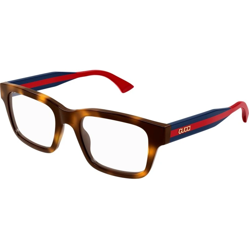 Gucci GG1865O 005 Lunettes Optiques Carrées en Acétate Havane