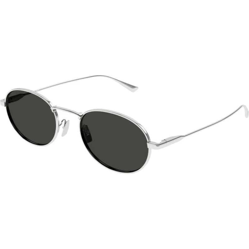 Saint Laurent SL 799 Lunettes de Soleil Homme Argentées Ovales