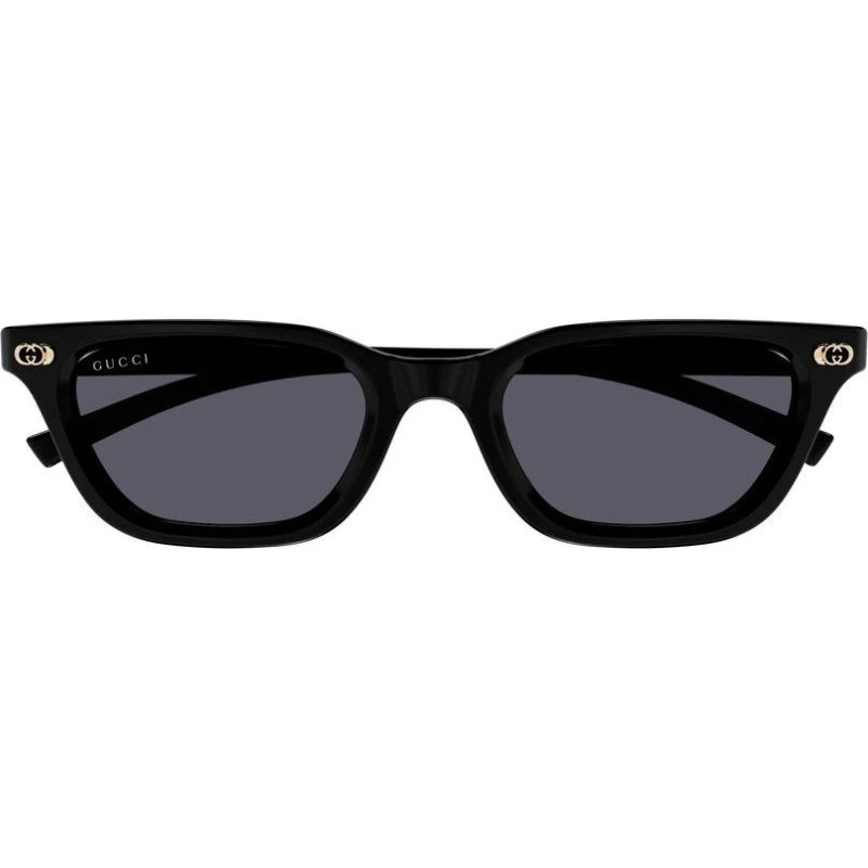 Gucci GG1944S Lunettes de Soleil Oeil de Chat Noir et Gris
