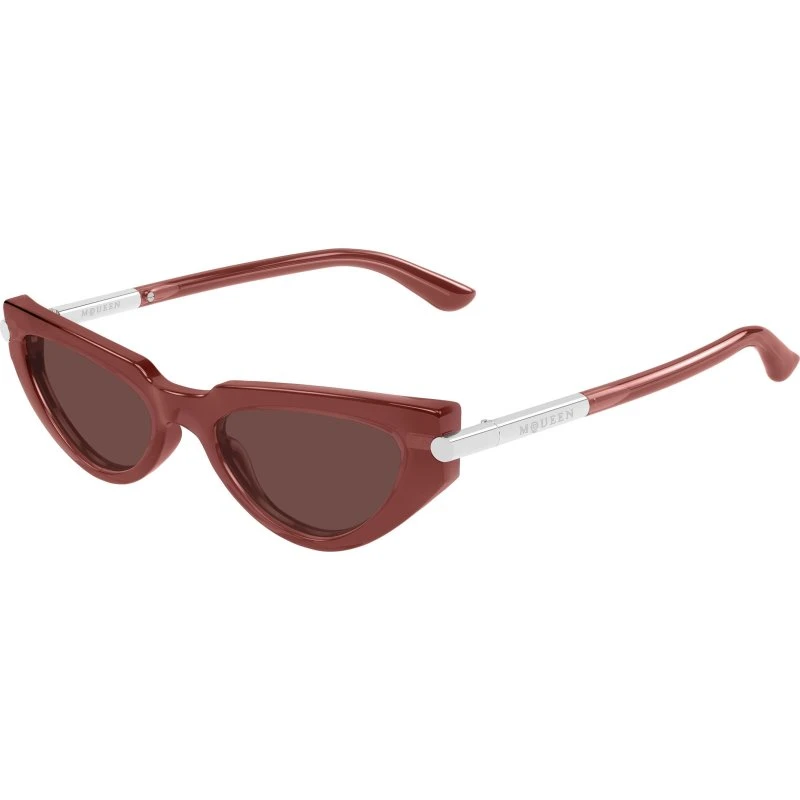 Alexander McQueen AM0520S 004 Lunettes de Soleil Cat Eye Rouge