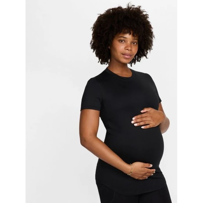 Nike One T-shirt de Maternité à Manches Courtes - Noir