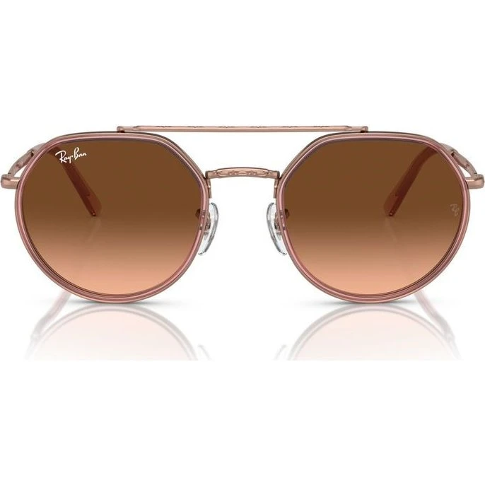 Ray-Ban RB 3765 Lunettes de Soleil Géométriques Marron 53mm