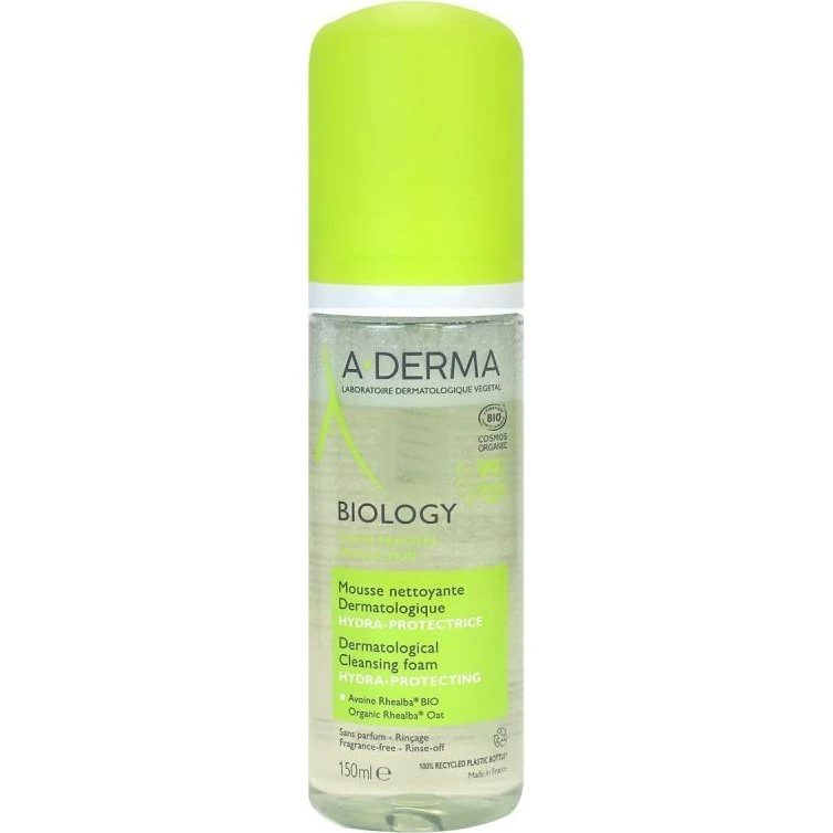 A-Derma Biology Mousse Nettoyante Dermatologique Bio 150ml