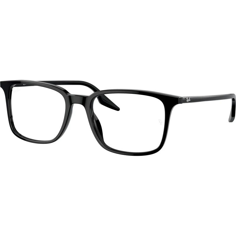 Ray-Ban RX5421 2000 - Montures Optiques Carrées en Acétate Noir