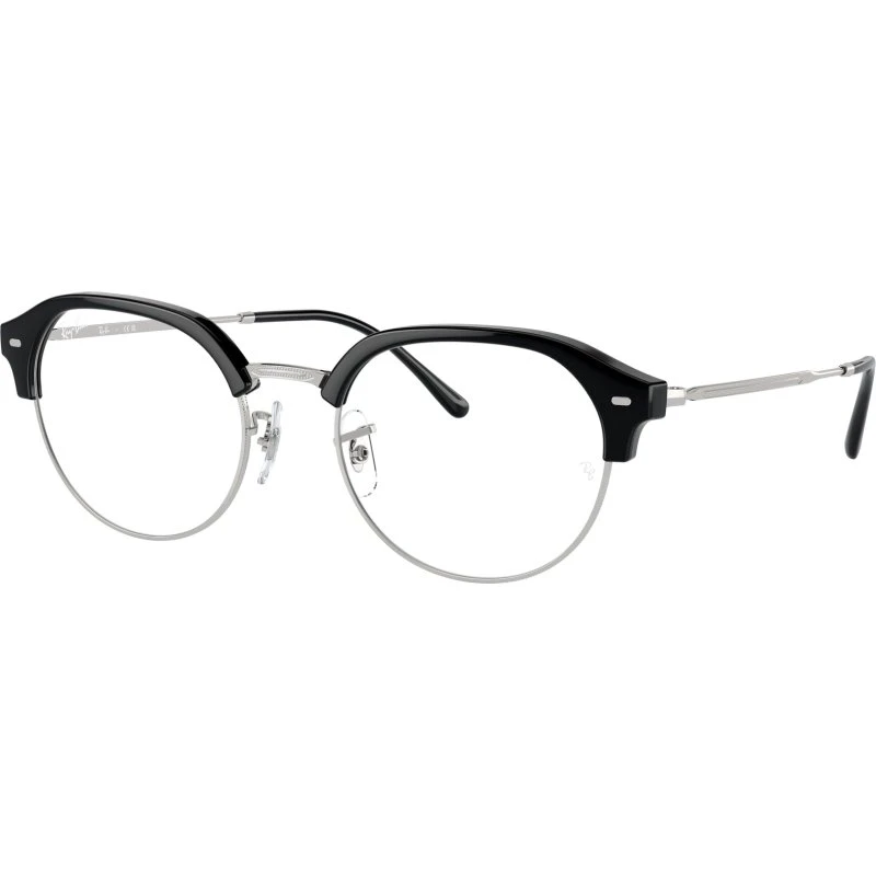 Ray-Ban RX7229 Montures Optiques Géométriques Noir Transparent