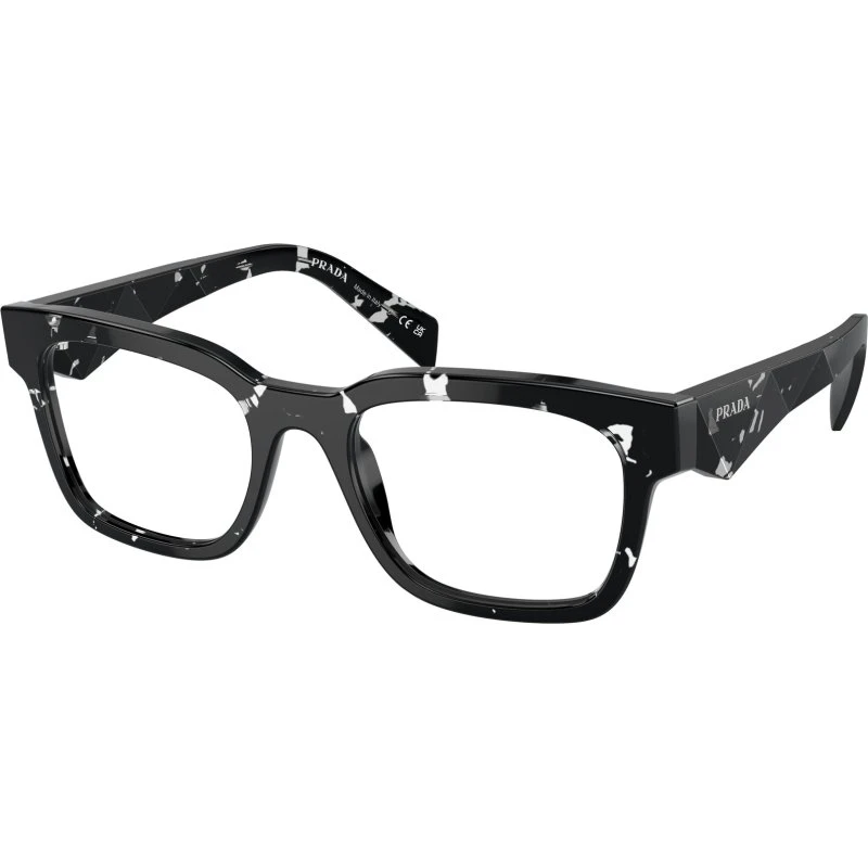 Prada Homme PR A10V Montures Optiques en Acétate Marron