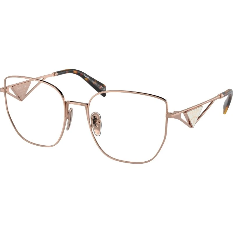 Prada PR A54VD SVF1O1 Montures Optiques Papillon Dorées