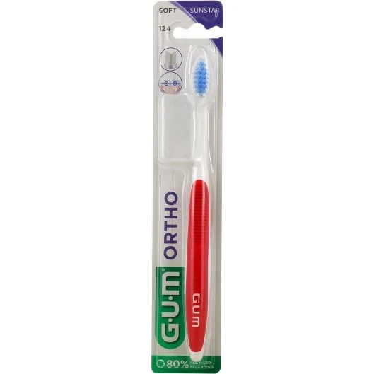 Gum Ortho Brosse à dents souple n°124