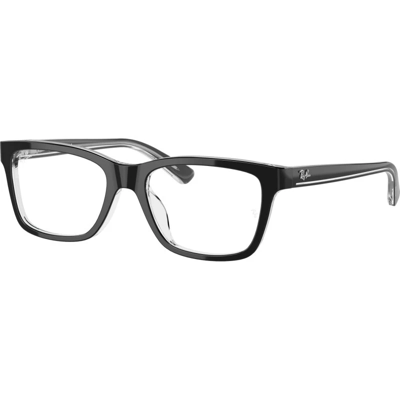 Ray-Ban RY1536 3529 : Montures Optiques Carrées pour Enfant, Noir