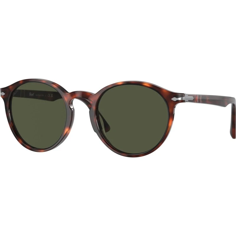 Persol PO3171S Homme - Lunettes de soleil Pantos Écaille/Vert