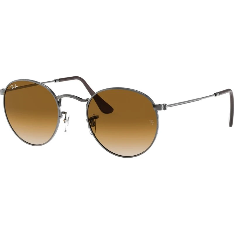 Ray-Ban RB3447N Round Metal Lunettes de Soleil Homme - Gris