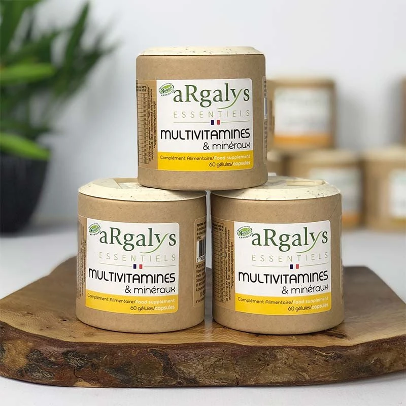 Argalys Multivitamines & Minéraux - 3x60 Gélules Vegan