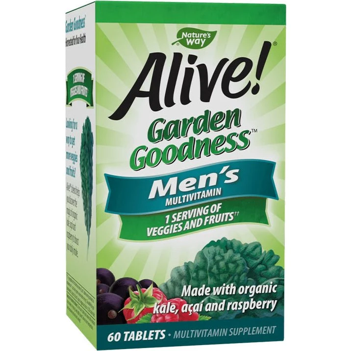 Nature's Way Alive! Garden Goodness pour Hommes (60 comprimés)