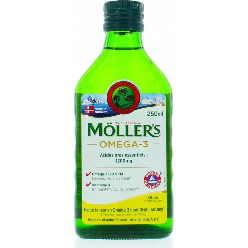 Möller's Huile de Foie de Morue Citron 250ml