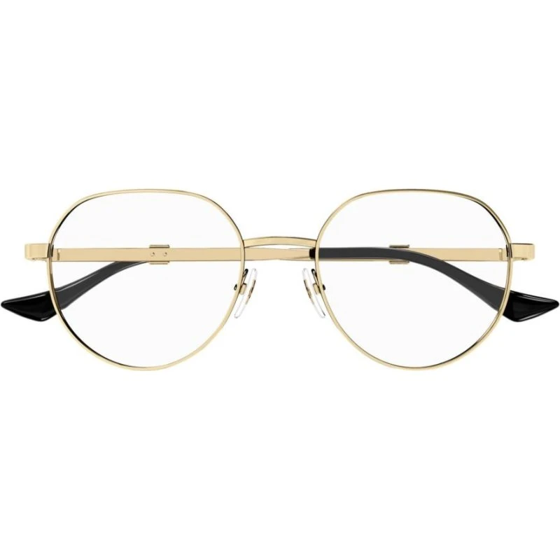 Gucci Homme GG1496O : Lunettes de vue rondes en métal doré
