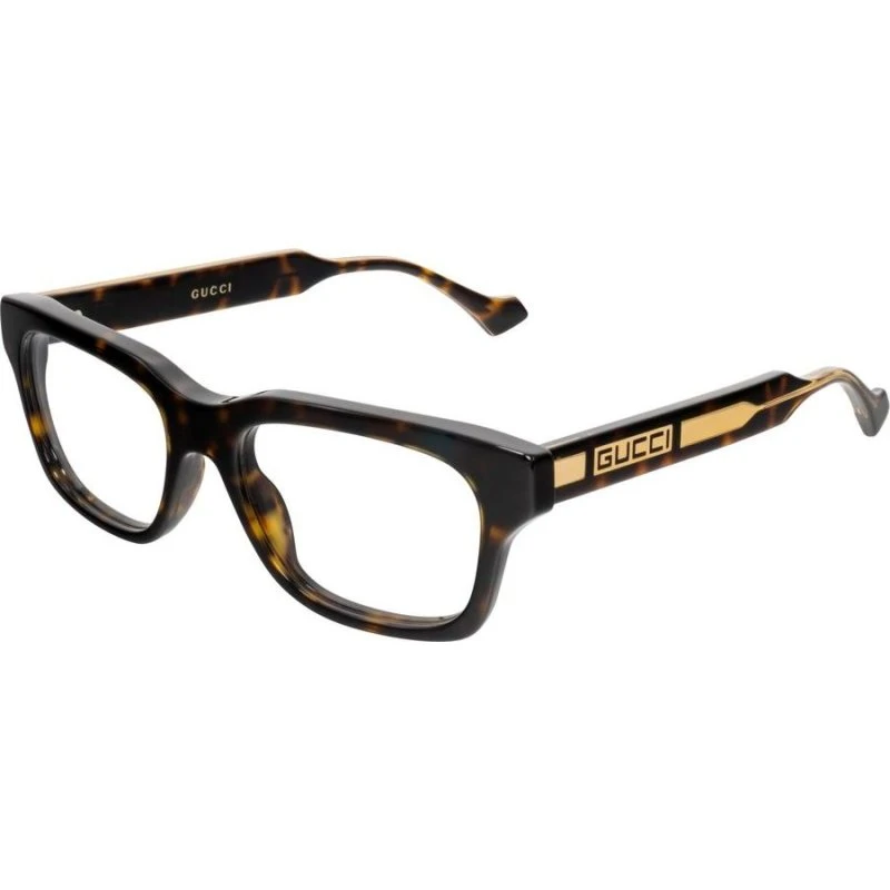 Gucci GG1731O Lunettes de Vue Homme Carrées Havane 54mm