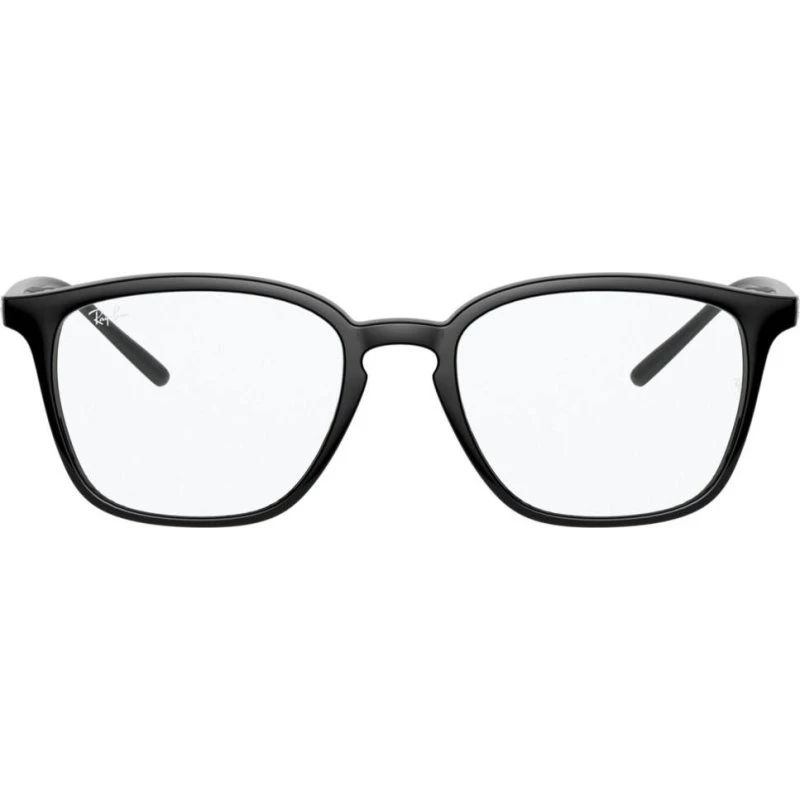 Ray-Ban RX 7185 Lunettes de Vue Géométriques Noires Unisexe 50mm