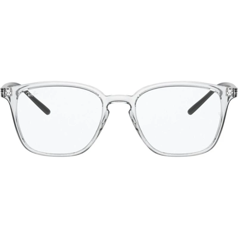Ray-Ban RX 7185 Lunettes de Vue Géométriques Transparentes Unisexe