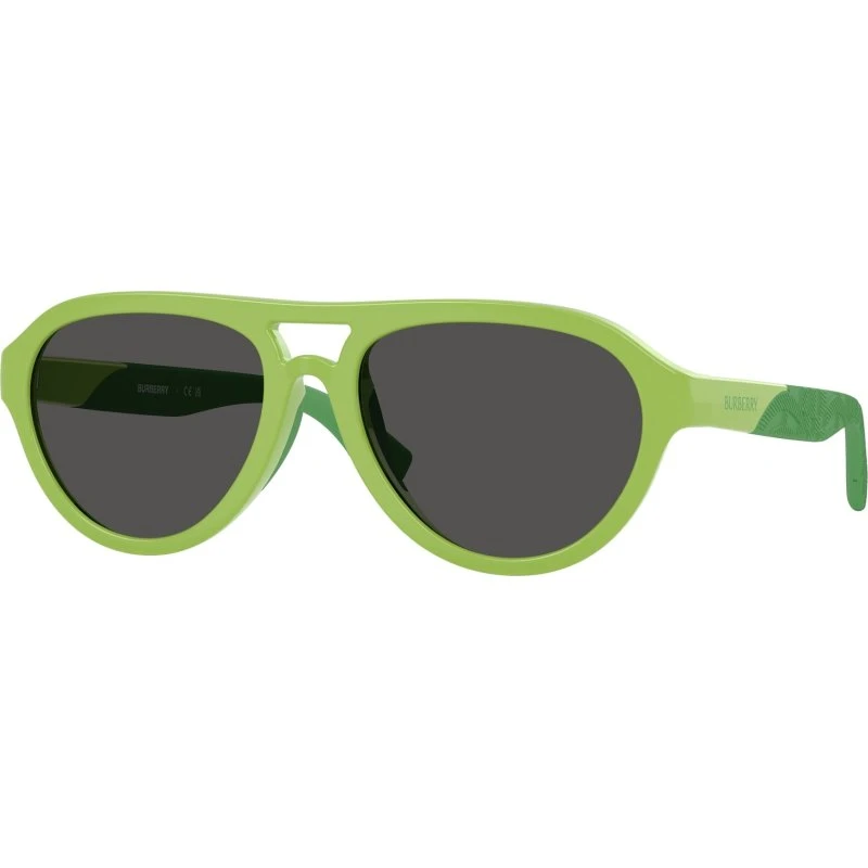 Burberry Enfant Lunettes de Soleil Pilote Vert et Gris JB4005U