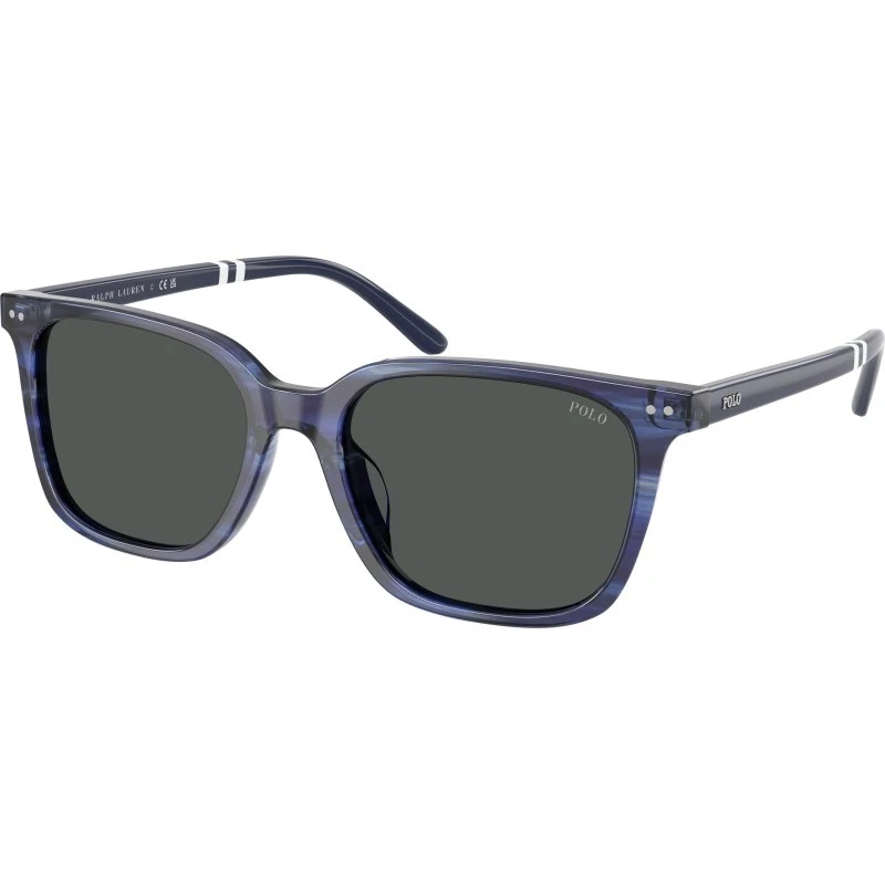 Polo Ralph Lauren PH4235U Lunettes de Soleil Carrées Bleu Gris