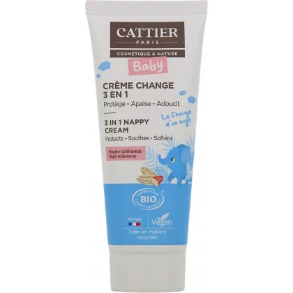 Cattier Baby Crème Change 3en1 Bio 75ml