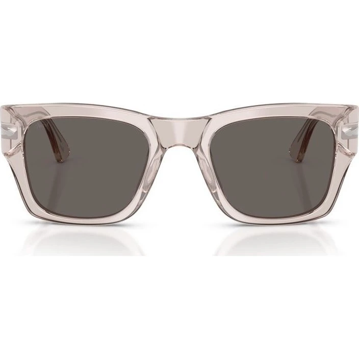 Persol PO 3384S Lunettes de Soleil Carrées Marron et Gris 52mm