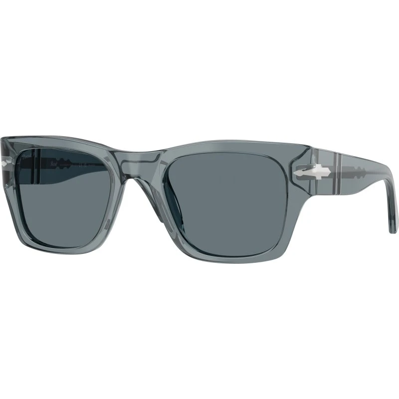 Persol PO3384S 12273R Lunettes de Soleil Carrées Bleues Polarisées