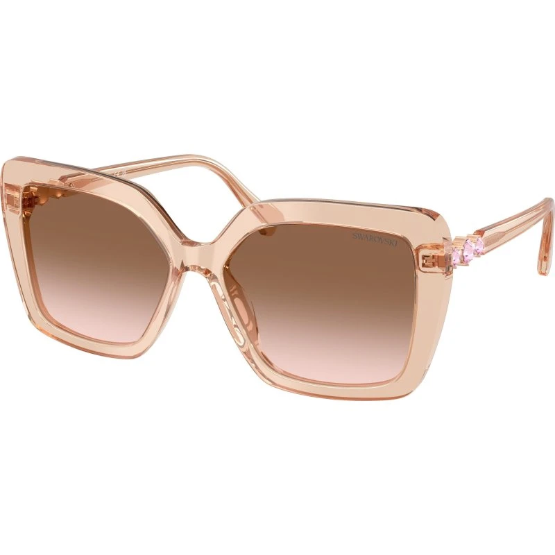 Swarovski SK6049 Lunettes de soleil Papillon en Acétate Marron