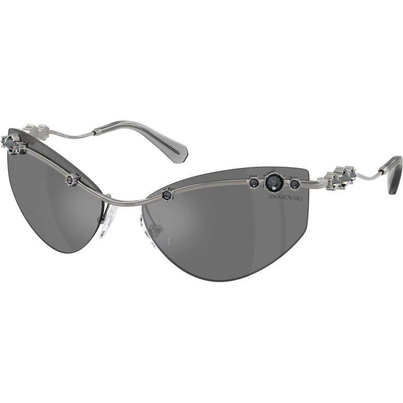 Swarovski SK7039 Lunettes de soleil Géométriques Grises pour Femme