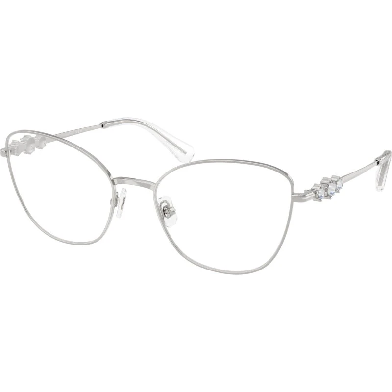 Swarovski SK1034 4001 Montures Optiques Cat Eye Argent