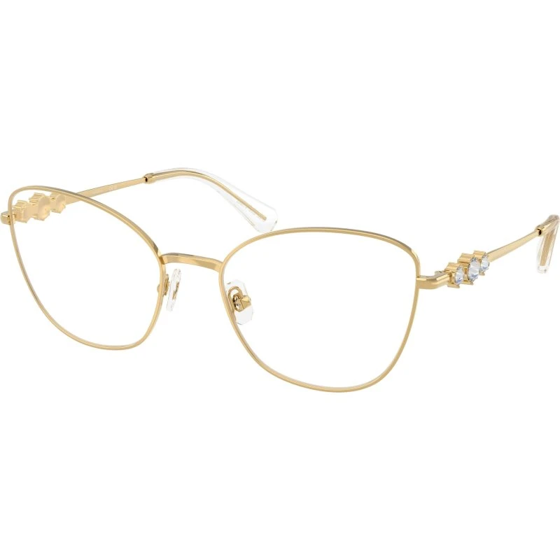 Swarovski SK1034 4004 Montures Optiques Eye Cat en Métal Or