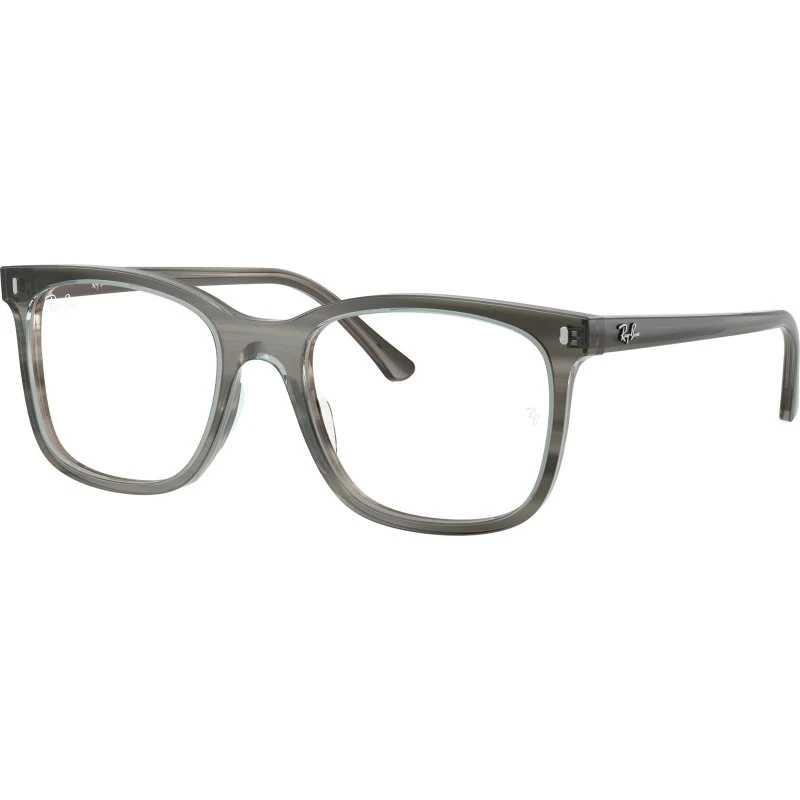 Ray-Ban RX5446 8453 Montures Optiques Carrées en Acétate Gris Transparent
