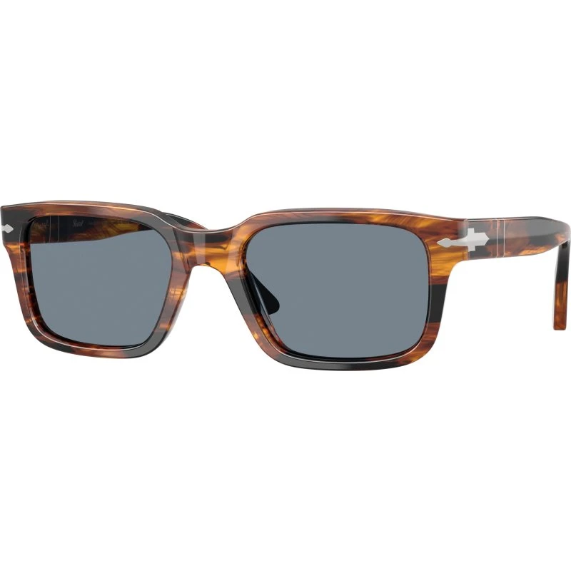 Persol Lunettes de Soleil Homme PO3272S Acétate Marron et Bleu