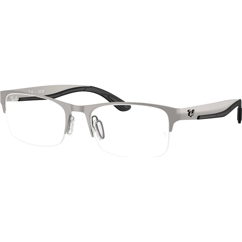 Ray-Ban RX7551 Montures Optiques Métal Carré Gris Transparent