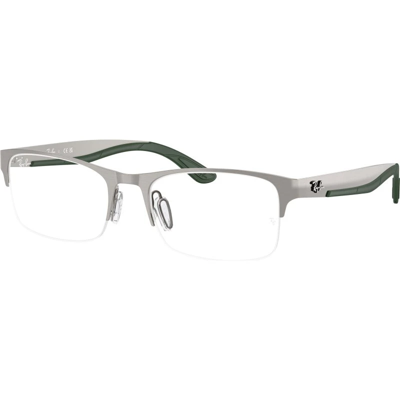 Ray-Ban RX7551 Montures Optiques Métal Carré Gris Transparent