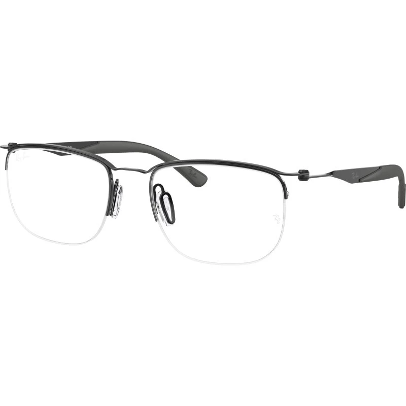Ray-Ban RX7552 3209 Montures Optiques Carrées en Métal Noir