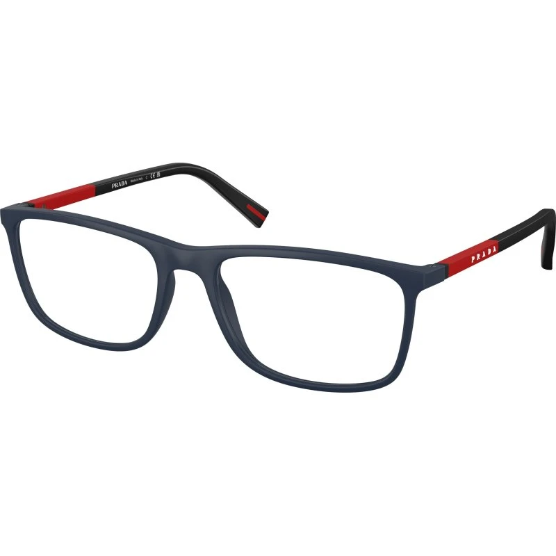 Prada Linea Rossa PS 03QV Montures Optiques Carrées Bleues