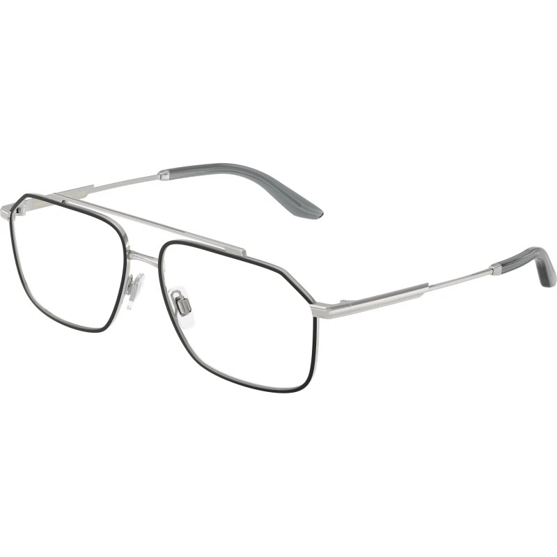 Dolce & Gabbana DG1364 Montures Optiques Pilote Argentées Homme