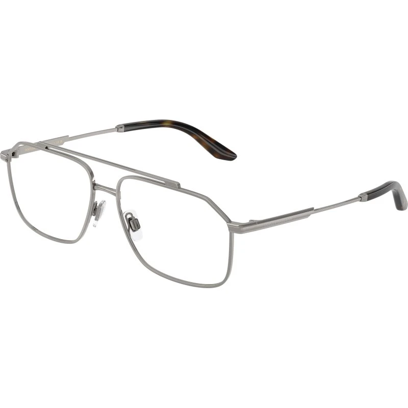 Dolce & Gabbana DG1364 04 Lunettes de vue Pilote en Métal Gris