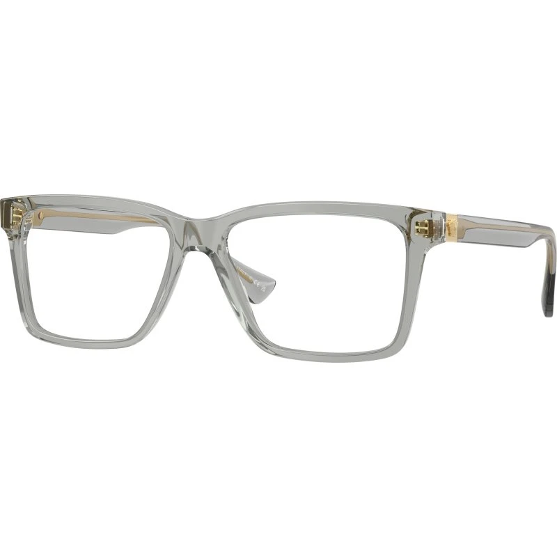 Versace Homme VE3328 5496 - Montures Optiques Carrées en Acétate Gris