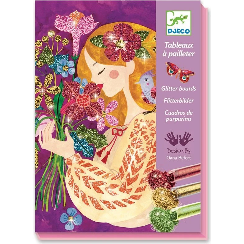 Djeco Tableaux à pailleter - Le parfum des fleurs