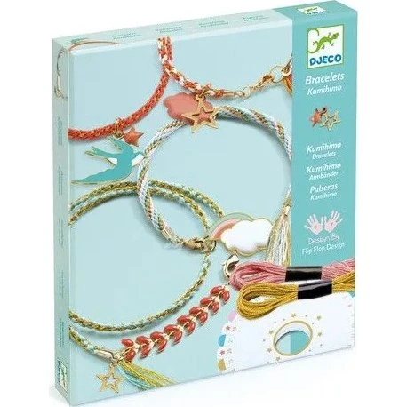 Djeco Bracelets Céleste - Kit Créatif pour Enfants à partir de 6 ans