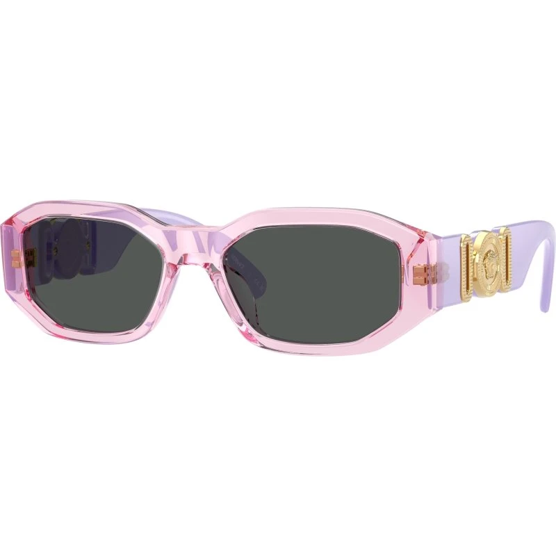 Versace Enfant Lunettes de Soleil VK4429U Violet et Gris Géométriques