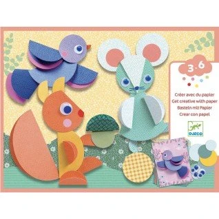 Djeco Ronds et ronds - Kit de collage créatif